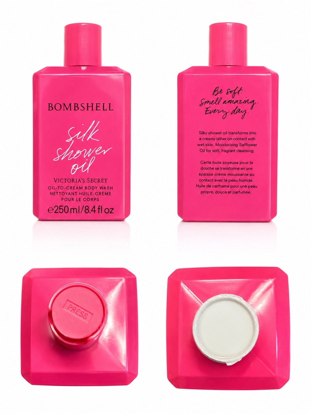 Victoria’s Secret Bombshell Silk Shower Oil Body Wash 8.4 oz